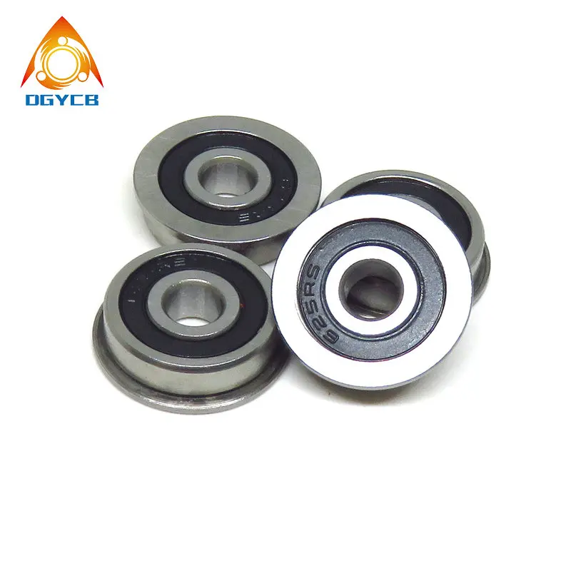 5pcs F625RS Flange Bearing 5x16x5 mm Deep Groove Ball Bearing F625 2RS 5*16*5 VORON Mobius 2/3 3D Printer Flanged Bearing