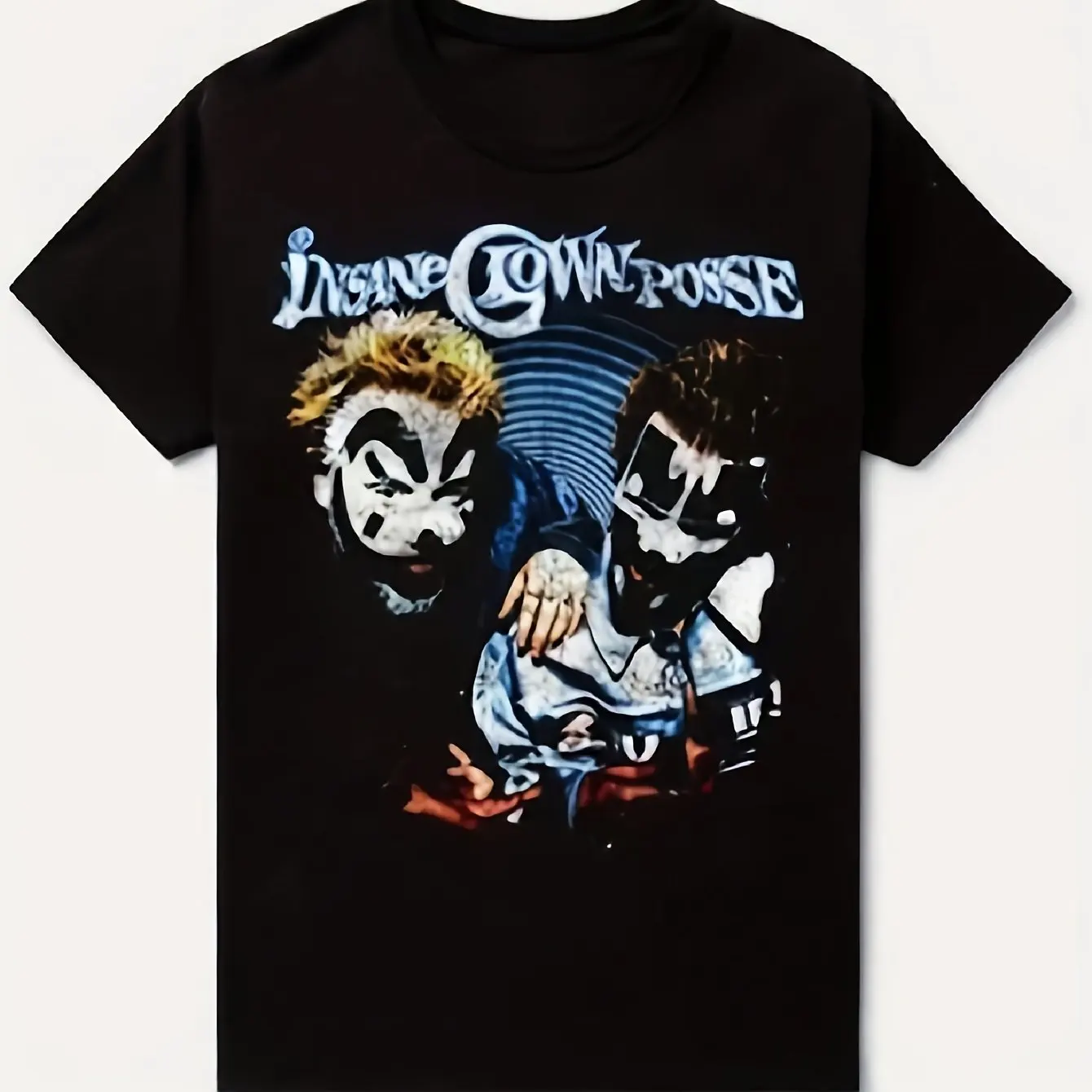 Herren Retro ICP Logo T-Shirt Reines Rundhals-Kurzarm-T-Shirt Geeignet für Themenpartys und Freizeitkleidung das ganze Jahr über – Detail 3