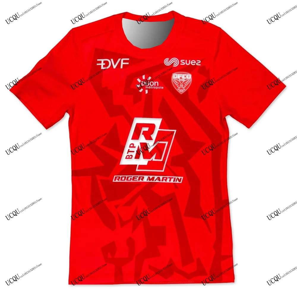 Heißer Verkauf Dijon 2025-26 Jersey Neuheiten Home Away Frankreich Stil Fußball 3D Druck T-Shirt Casual Erwachsene KINDER Unisex