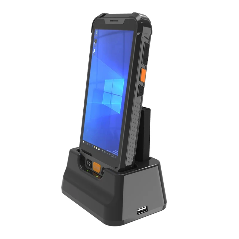 5.5 Inch Handhelds PDA Rugged Windows OS With 2D Barcode Scanner Mini Data Collector Tablet