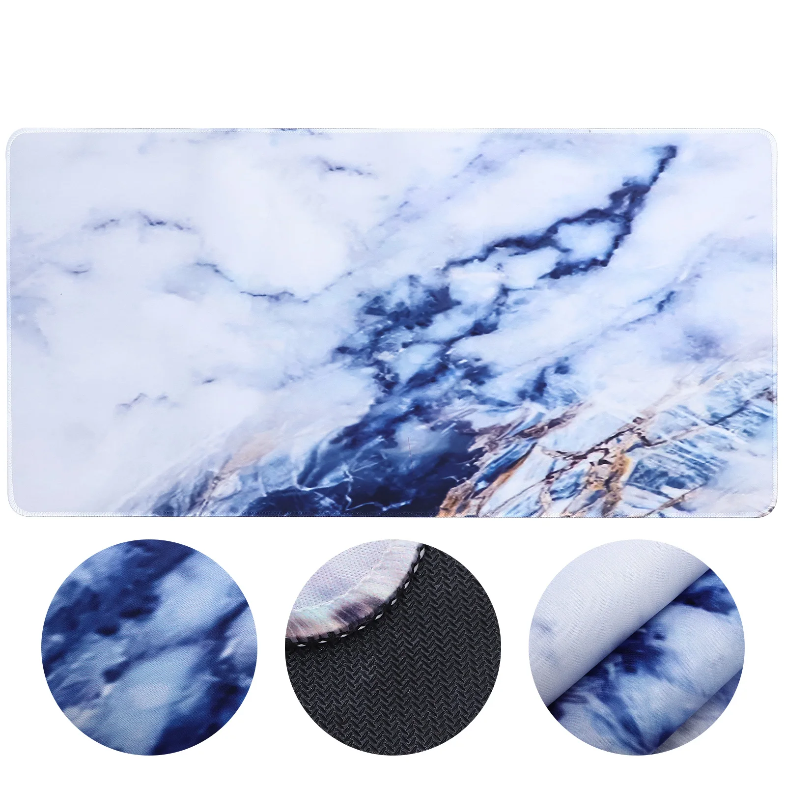 

Marble Mouse Pad 80x40 Large Size Random Color Waterproof PU Desk Mat Gaming Keyboard Table Protector Laptop Cushion