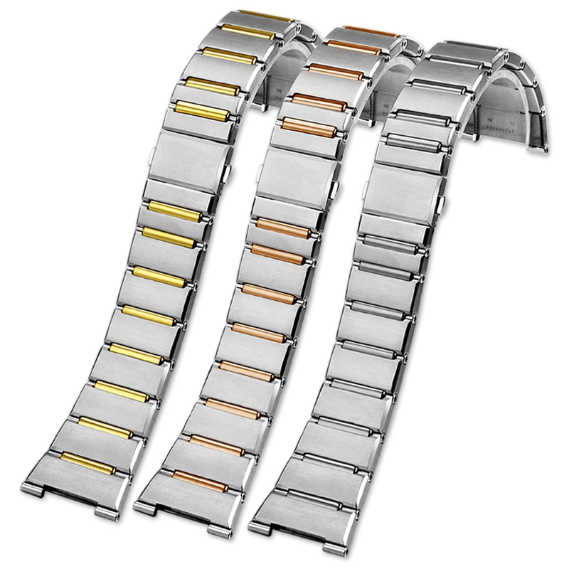 Imagem -06 - Stainless Steel Ver Bands For Omega Double Eagle Constellation131.23 131.33 Ver Strap 41 mm Mens Ver Accessories 25*9 mm