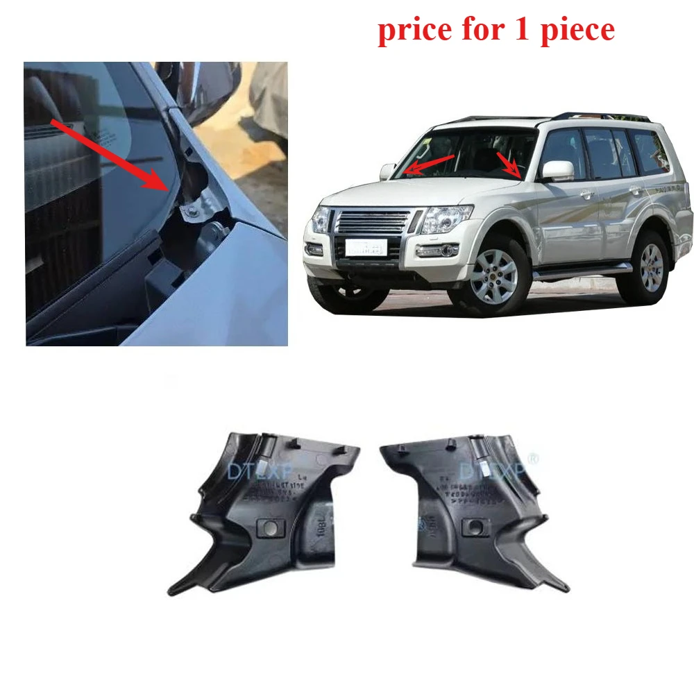 

1 Piece Garnish Rain Cover for Pajero V90 7405A505 Front Glass Water Outlet for Montero V80 Windows Shield Rain Cover Left Right