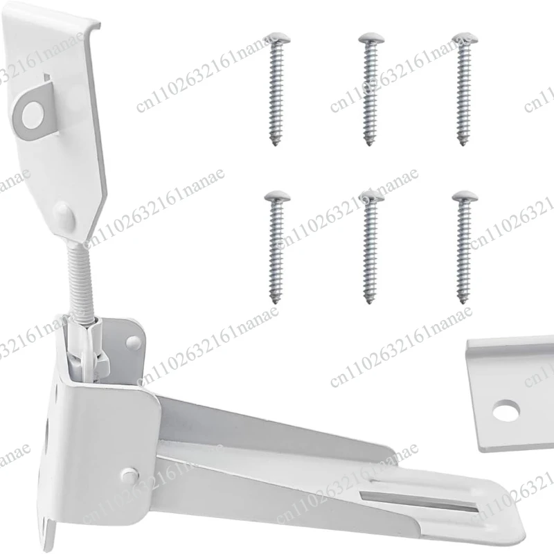 White Folding Camper Door Latch Kit for Enclosed Trailer Door