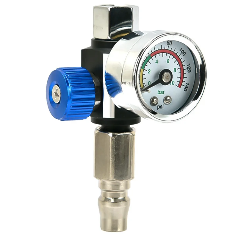 AA63 HOT luchtcompressor regelklep met manometer, voor nauwkeurige controle in lucht/pneumatisch gereedschap met PF20-connector