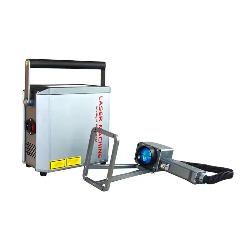 آلة الوسم بليزر الألياف المحمولة 20 واط آلة النقش بالليزر المحمولة طابعة الشعار