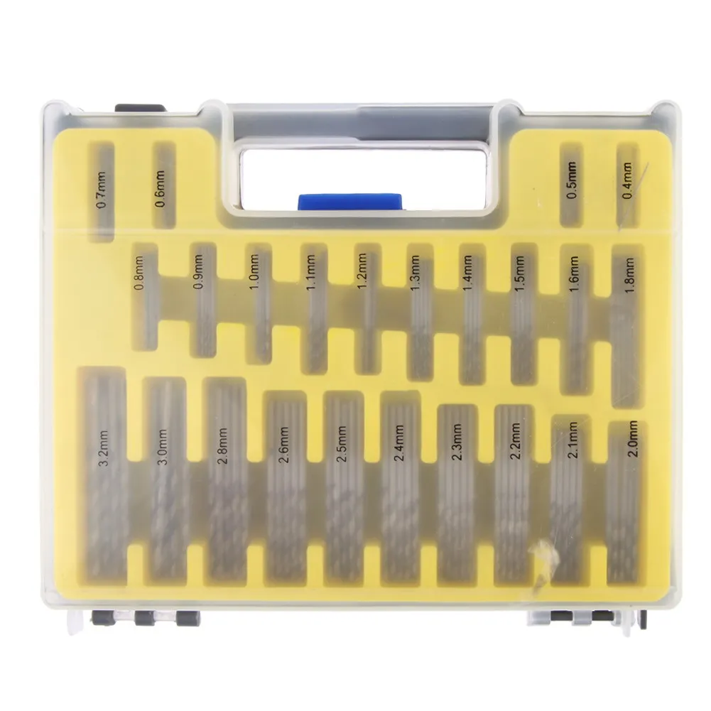 Imagem -02 - Mini Broca de Torção Kit Hss Micro Broca de Torção de Precisão para Trabalhar Madeira Aço de Alta Velocidade Hss Broca Conjunto 0.4 Mm3.2 150 Peças