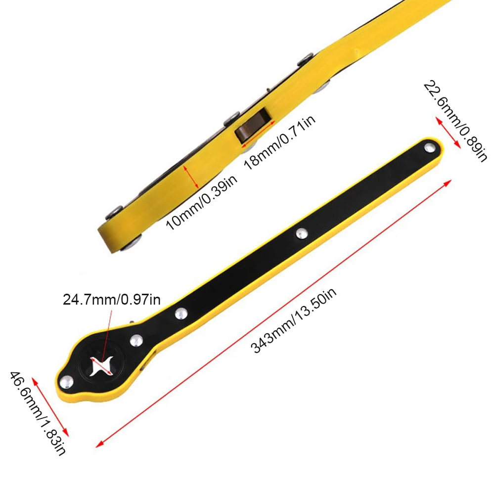 Jack Garage Tire Wheel Lug Wrench Handle Jack Ratchet Wrench for Scissor Jack Metal Scissor Jack Wrench for Small Cars SUVs Vans