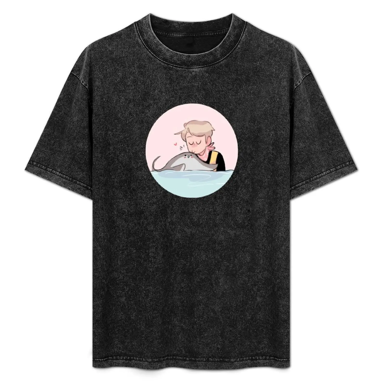 

NAMJOON AND HIS STINGRAY PAL T-Shirt Holiday Vacation Tee Shirt