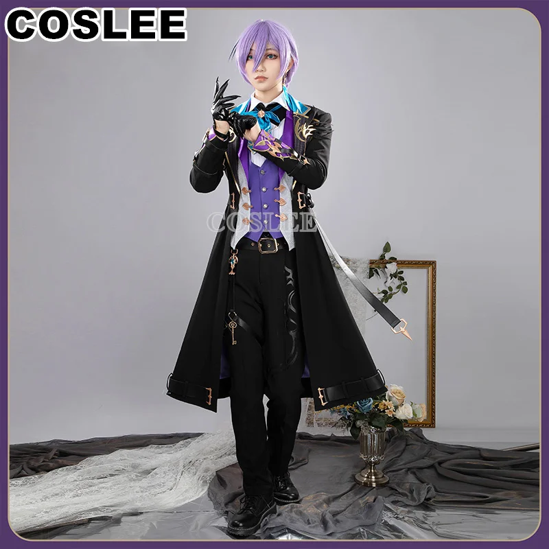 COSLEE Vtuber Sakaki Ness Cosplay Costume NIJISANJI 3skm Fashion Handsome Uniform Suit Halloween Party Outfit Men New