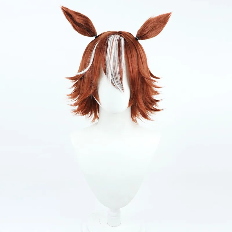 Uma Musume Pretty Derby Bamboo Memory cosplay wig with tail Halloween gift