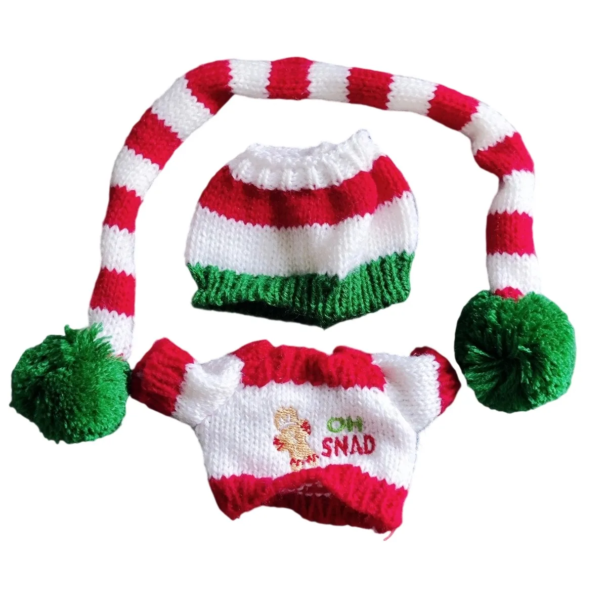

17cm Doll Clothes Outfit Accessories Christmas Cape Set for Labubu V2 Mini Doll Clothing Doll Accessories Girl Gift waist bag