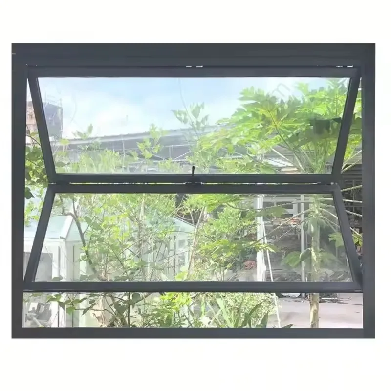 Customization High Quality Aluminum Folding Windows for Home & Office Soundproof & Weatherproof for Villas Finished Vertical Ope