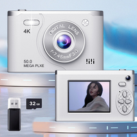 Digital Camera 8x Digital Zoom Mini Travel Mirrorless Camera with Fill Light Photography Camera Photo Video Camera for Kids Toys