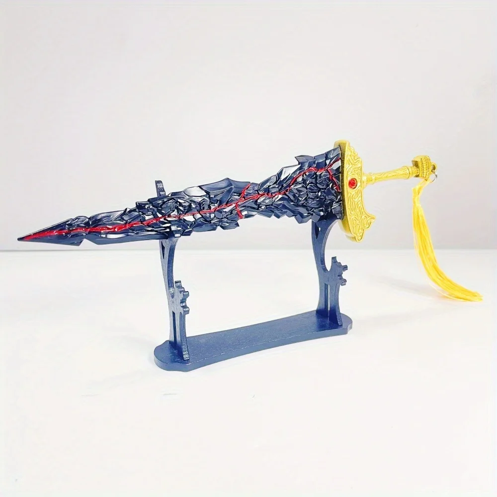 Épée Katana en métal à lame noire de Elden Maliketh, 8.6 pouces, sabre de samouraï Original, couteau Ninja Katana, accessoires de Cosplay, jouet accessoire