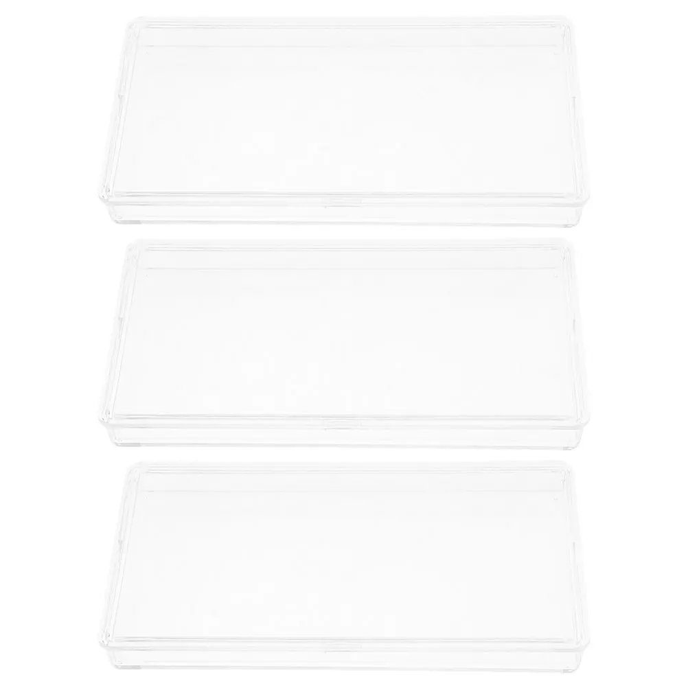 3 قطعة أصحاب المال الورقية سعة كبيرة حامل العملة البلاستيكية فاتورة حامي حالة واضح صندوق تخزين الأوراق النقدية يمكن أن تحمل 100