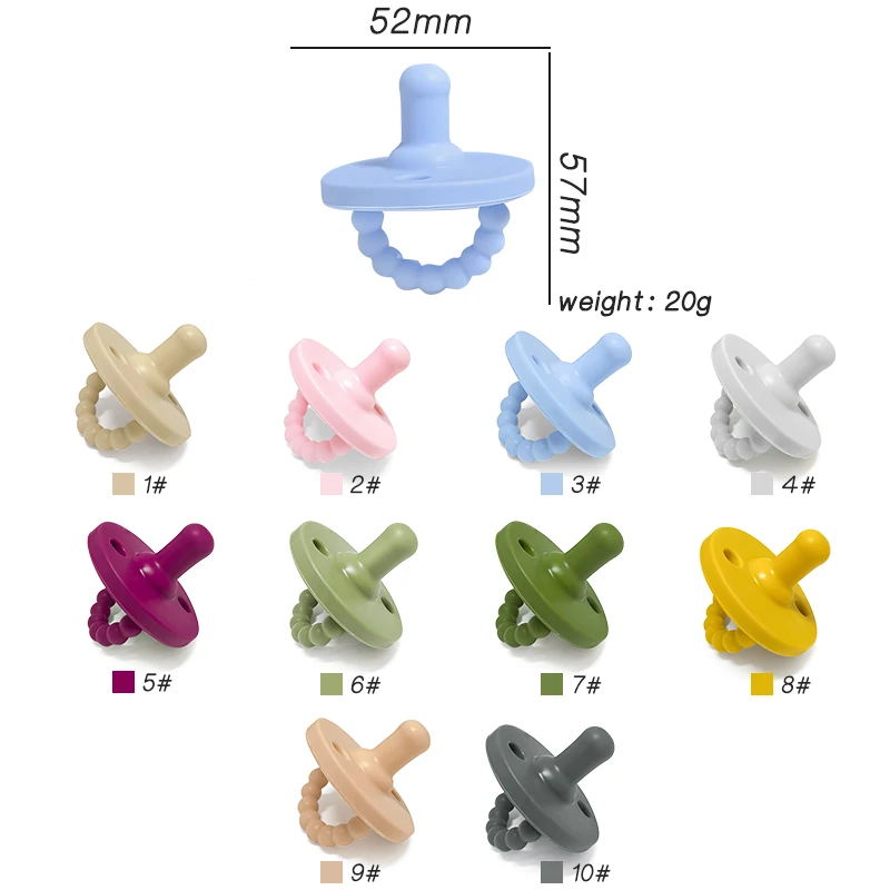 Jouet photographique en Silicone pour bébé, 1 pièce, sucette ronde factice pour nouveau-né, accessoire de jouets