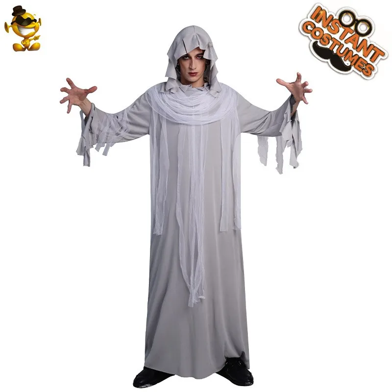 

Взрослый костюм M Devil Death God на Хэллоуин, сценический халат, наряд для ролевых игр, мужское длинное пальто, зимняя мода