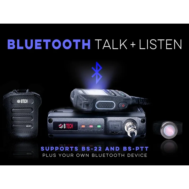 GMRS-50PRO IP54 راديو قاعدة GMRS مقاوم للعوامل الجوية بقدرة 50 وات مع بلوتوث ونظام تحديد المواقع العالمي (GPS)، NOAA، والميزات المتقدمة، ونطاق مزدوج ( #6