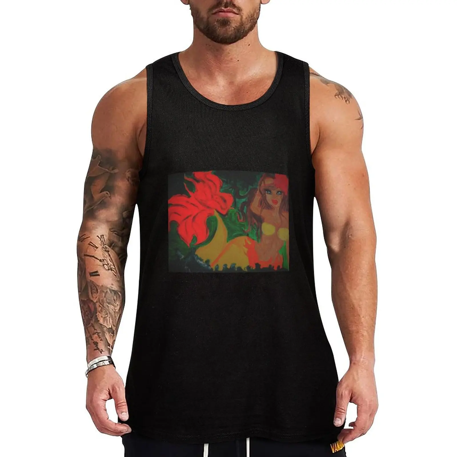 

Mermaid Tank Top gym clothes man fitness sleeveless vest men Men's tops man vest