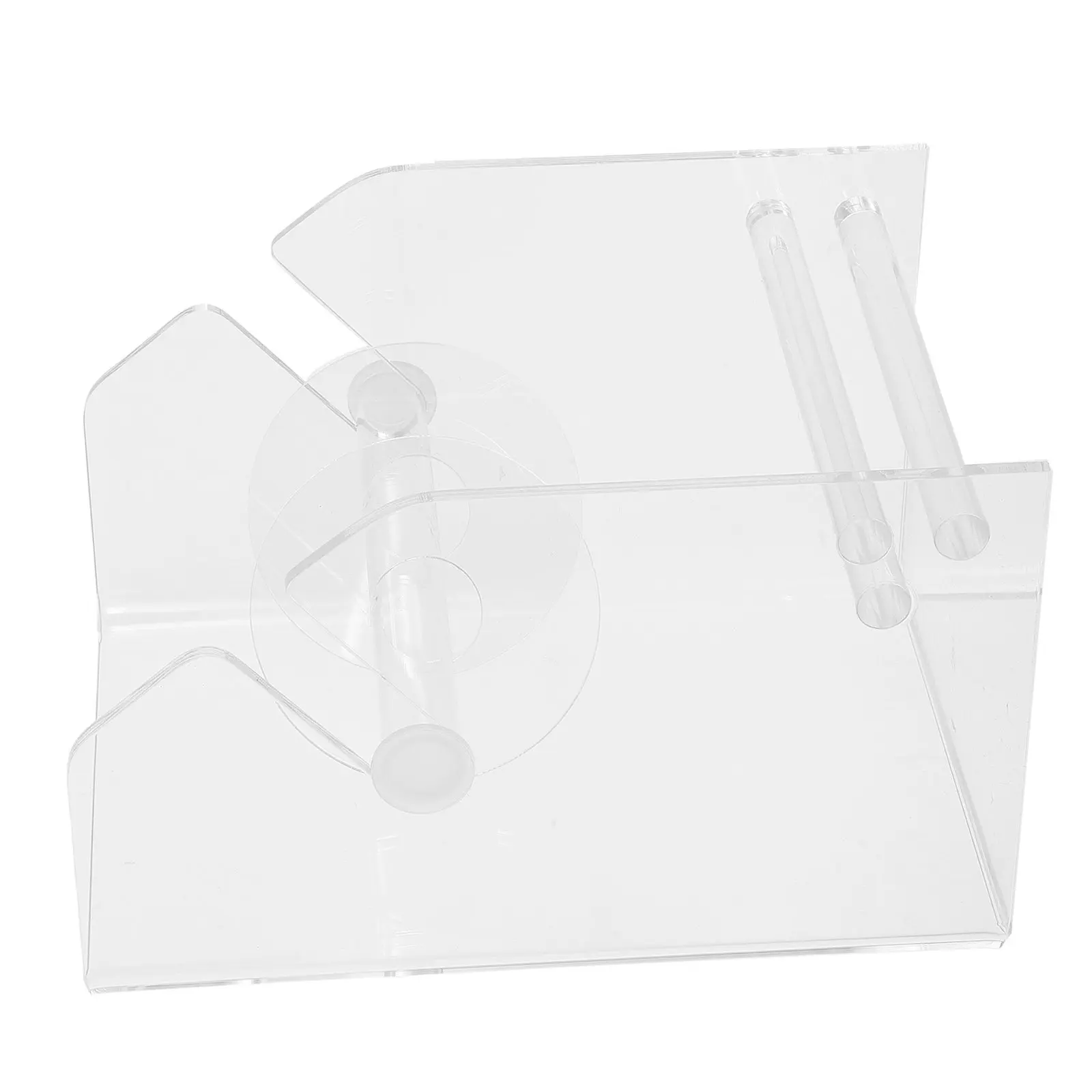 3-spindle-acrylic-label-roll-holder-clear-sticker-dispenser-desktop-organizer-for-office-retail-craft-classroom