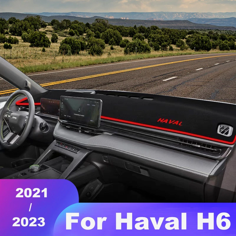 For Haval H6 3rd Gen 2021 2022 2023 DHT-PHEV Car Dashboard Avoid Light Pads Instrument Platform Cover Mats Carpets Accessories