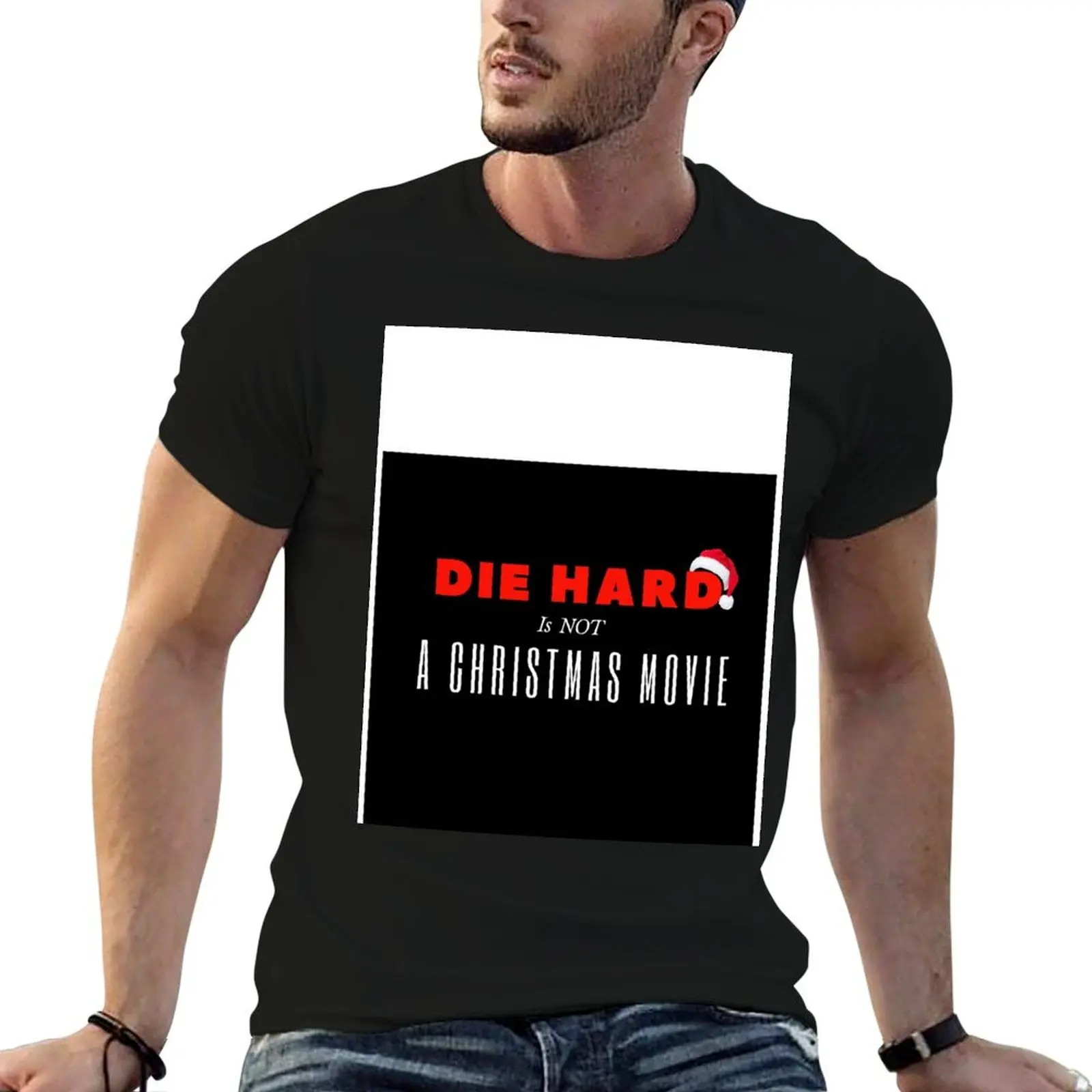 Die Hard is Not a Christmas Movie - Background T-Shirt Soft Cotton Print T-Shirt