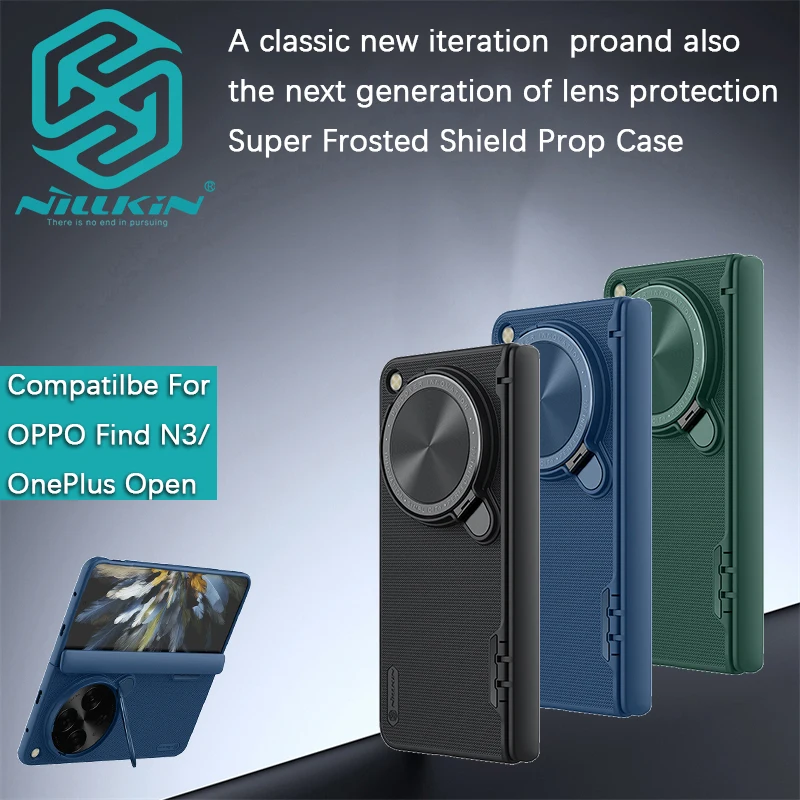 Nillkin For OPPO Find N3/OnePlus Open Super Frosted Shield Prop Lens cover bracket Hard shell protective cover shell phone case