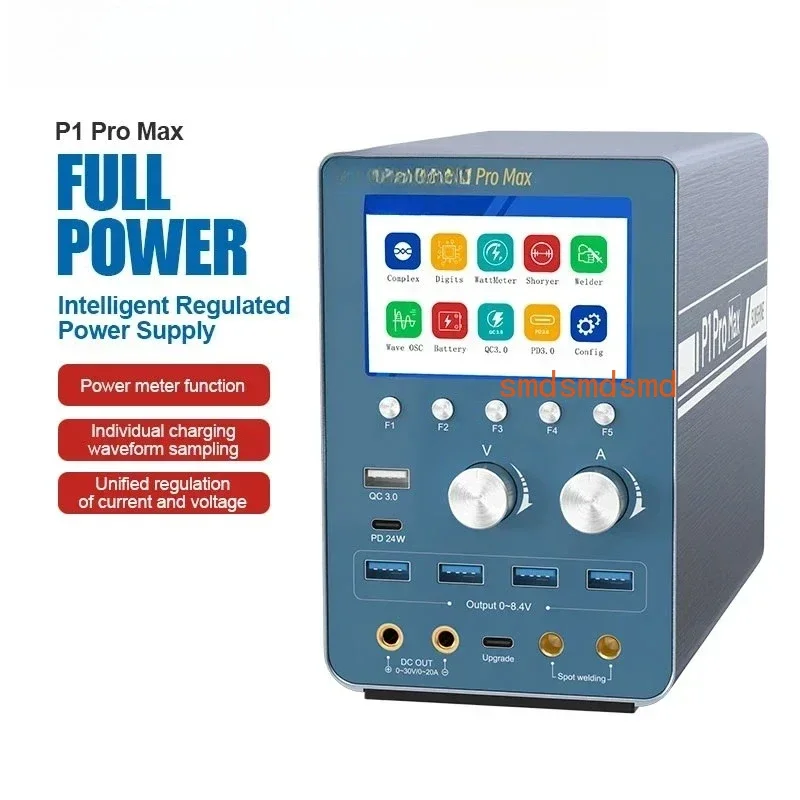 P1 Pro max Intelligent Regulated Power Meter Repair Equipment Voltage Stabilization Short Circuit Fault Detection Tool
