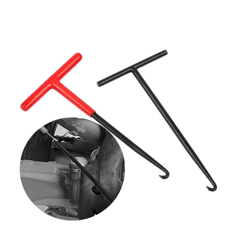 1Pc Exhaust Spring Puller Repair Tool For Springs Removal Motorcycle Tension spring Hook T Shaped Handle Installer Accessories