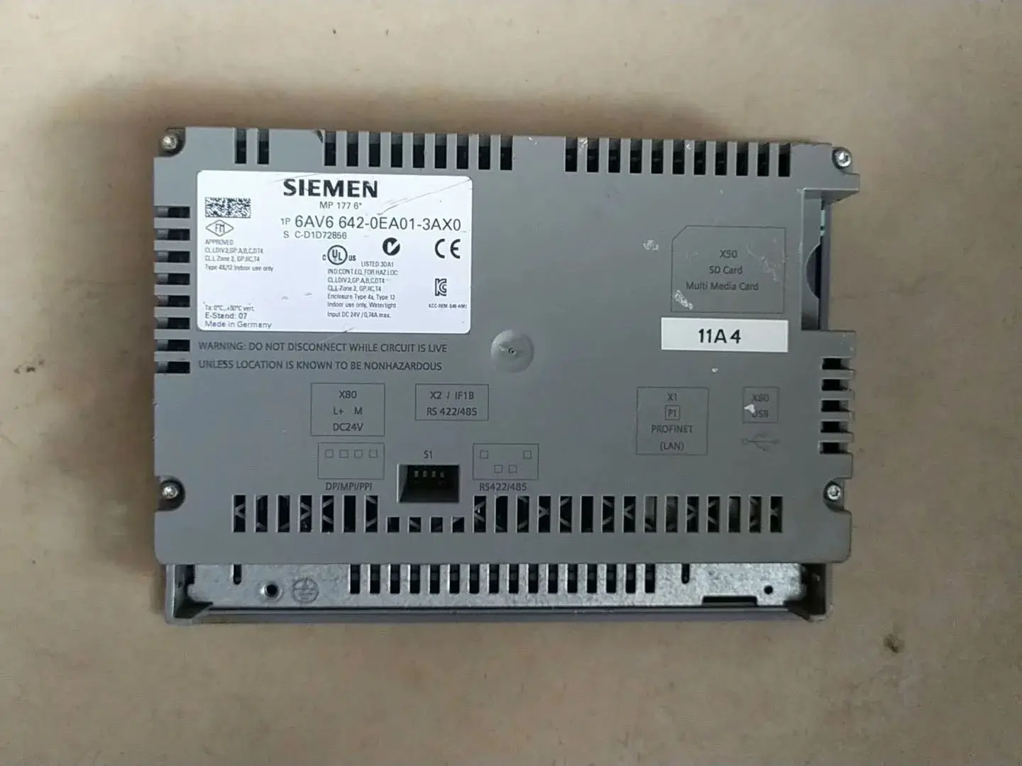6AV6642-0EA01-3AX0 HMI Panel for Siemens 6AV6 642-0EA01-3AX0