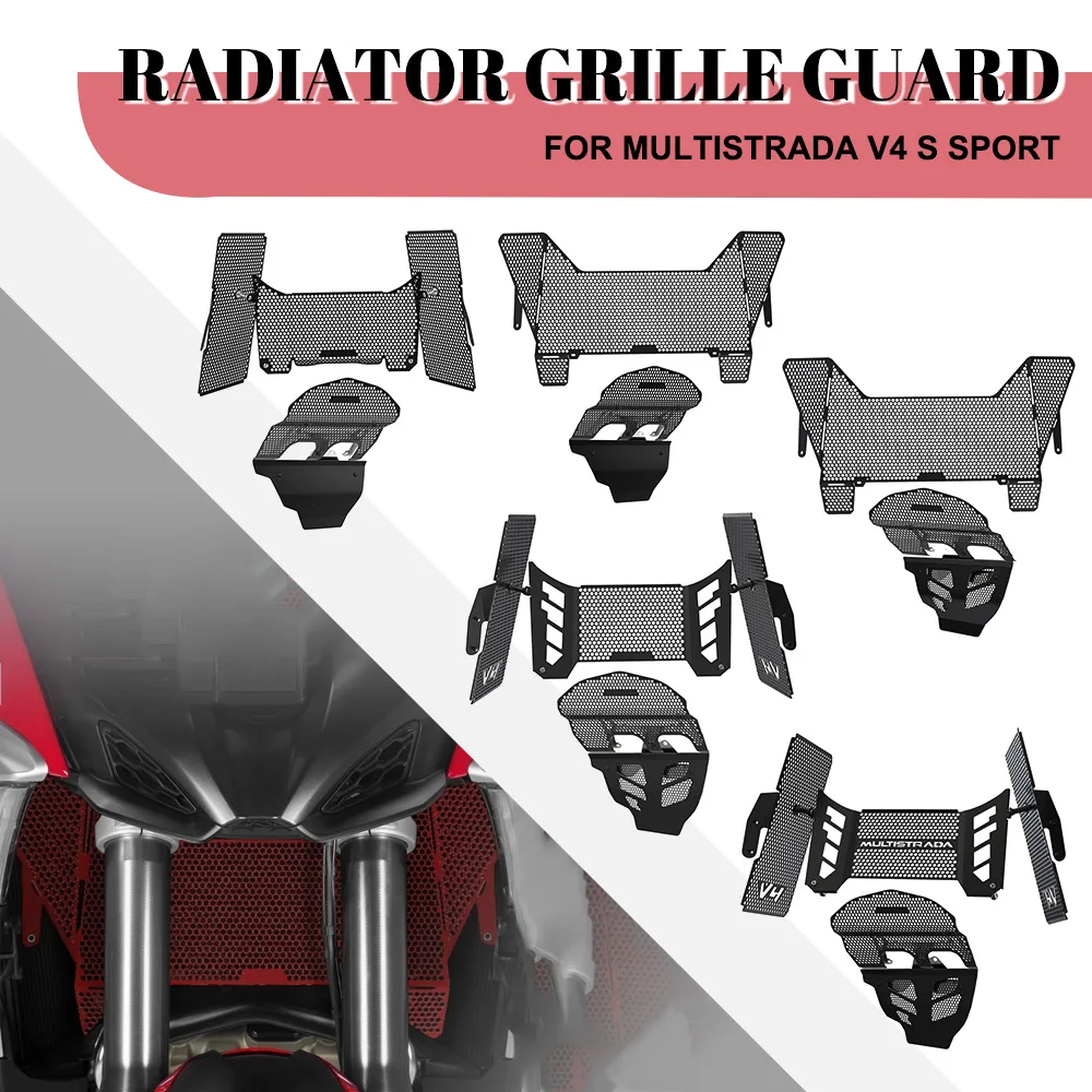 

For Ducati Multistrada V4 S Sport Radiator Oil Cylinder Head Guard Multistrada V4 Pikes Peak 2021-2025 Radiator Oil Cooler Guard