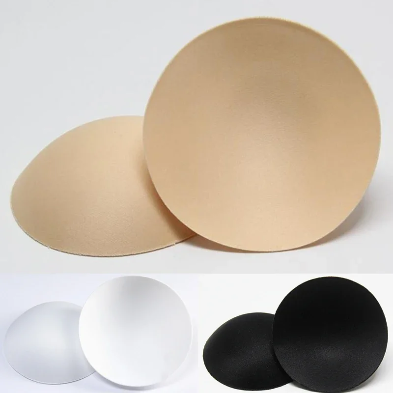 

3Pairs Soft Bra Pads Swimsuit Padding Inserts for Women Underwear Removable Sponge Round Pad Breast Bikini Insert Chest Cups