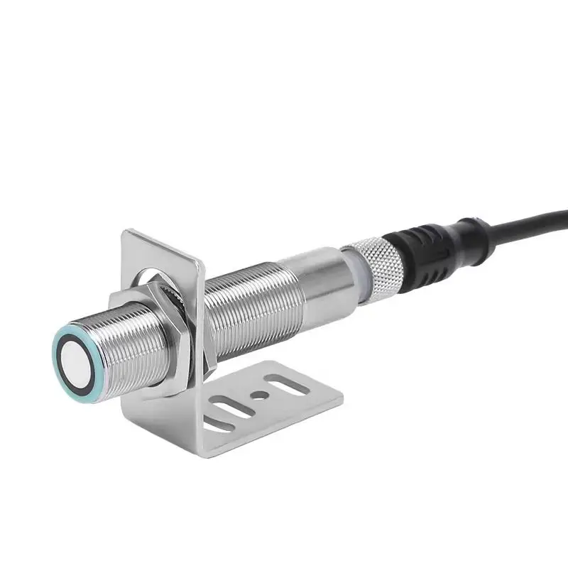 Waterproof ultrasonic distance sensor 500mm detection distance, simulating 4-20mA/0-10V ultrasonic liquid level proximity