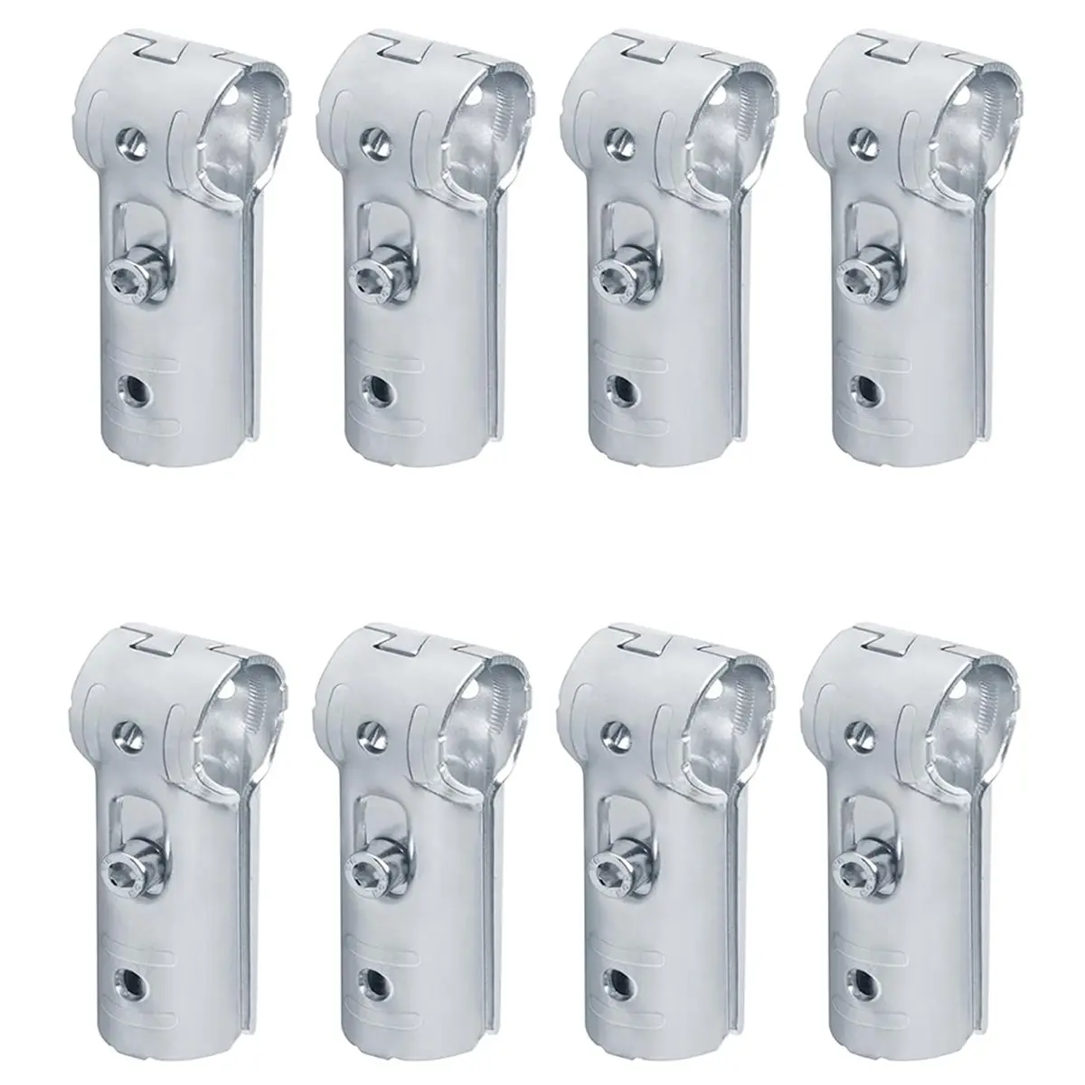 Budget-Friendly-8PCS Galvanized Connectors for Clothes Racks, Flower Racks, Workbenches, Shelves and Turnover Carts Line Connect