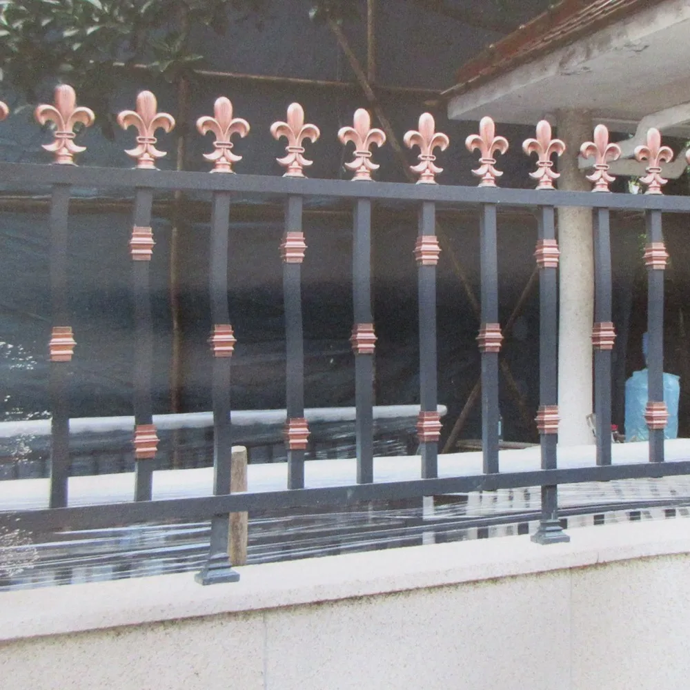 

Home Use Aluminum Wrought Iron Fence Metal Fences Panel Ornamental Garden Fences Iron Fencing Iron Gates