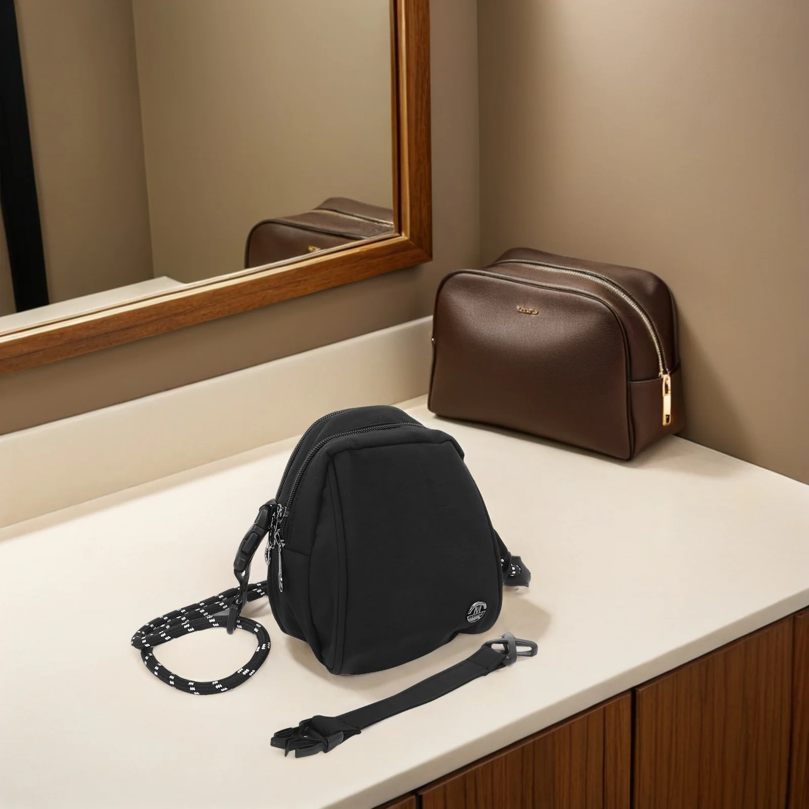 Lightweight Black Shoulder Purse Fashion Compact Shell Bag Crossbody Phone Pouch For Men Women - Durable Daily Sling Bag