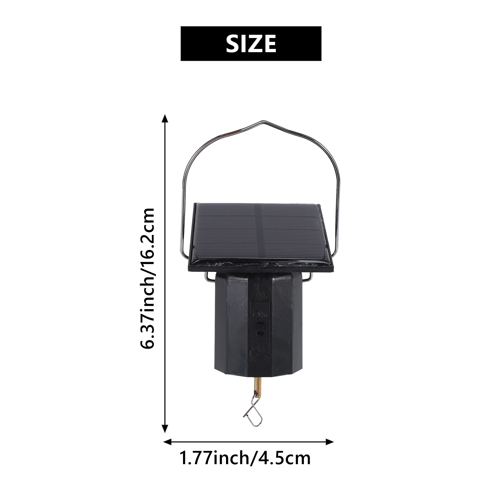 Wind Spinner Motor Solar Hanging Display Motor Rotating Solar Energy Wind Spinner Motor Rotatable Hook for Wind Chimes