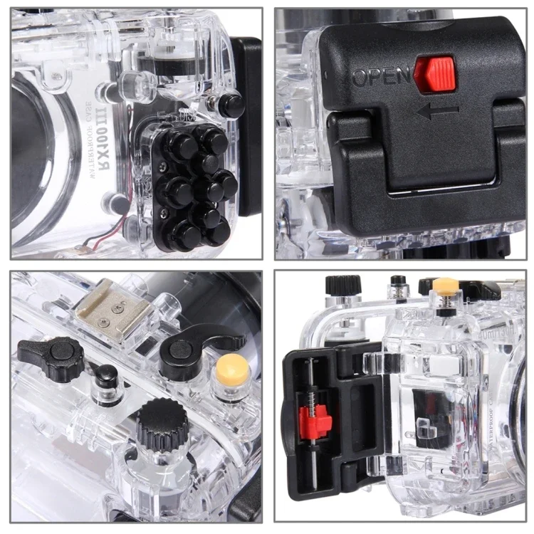 Hot Sale PULUZ 40m Underwater Depth Diving Case Waterproof Camera Housing For RX100 III Puluz Diving Universal Waterproof Case