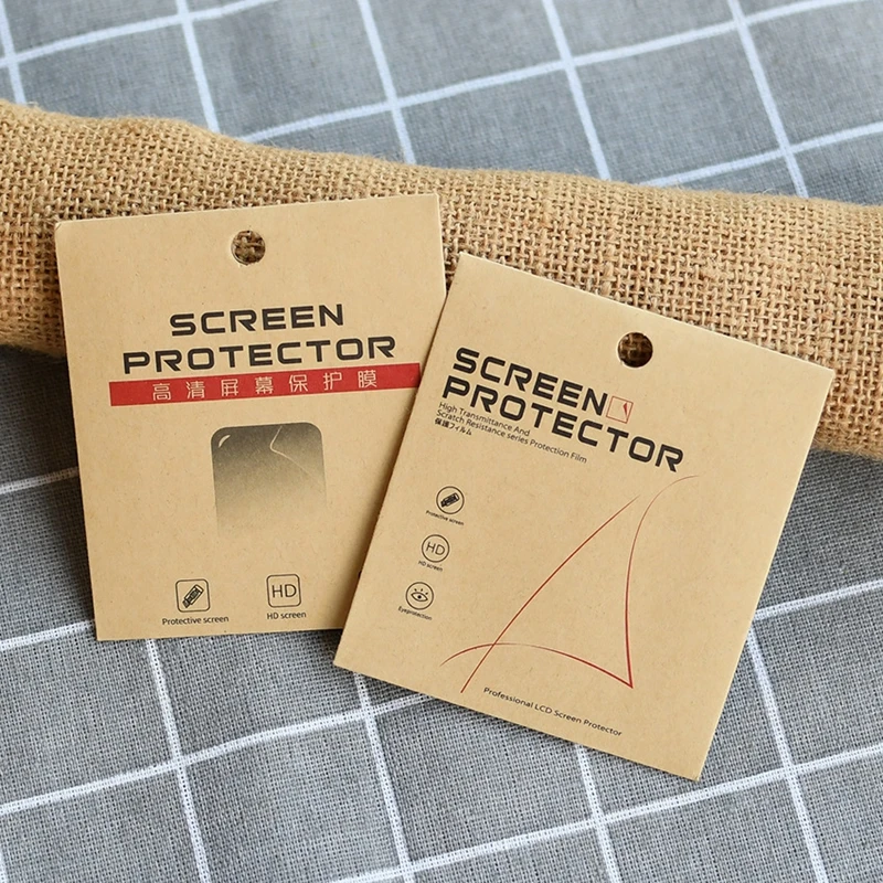 Watch strap film Screen Protector packaging, lens film packaging bags, camera film paper bags, kraft paper bags.