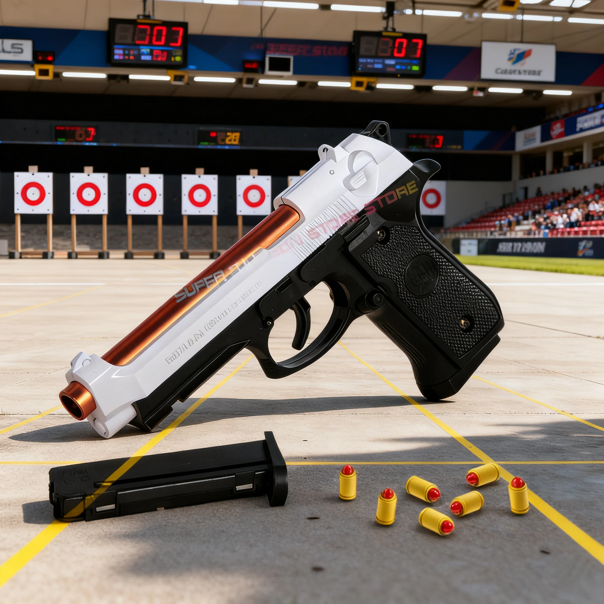 M9A3 مسدس قذيفة رمي إطلاق مستمر ضربة رصاصة ناعمة بندقية فارغة معلقة هدية عيد ميلاد #1