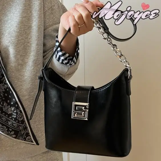 

Prime Leather PU Handbag For Women Fashion S-Shaped Buckle Armpit Bags Brand Designer Shoulder Bag New Trend Luxury Women Purses