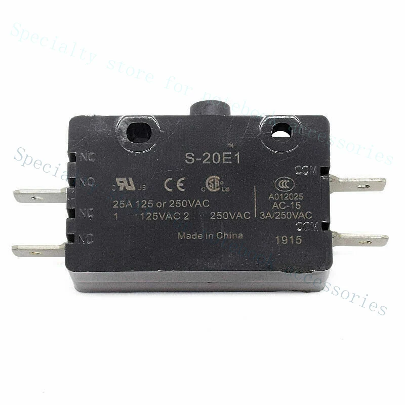 

Микропереключатель A+ SUNS S-20E1 с плунжерным механизмом, 2НО, мгновенного действия, 25А, E20-00A E20001A 0E2001A