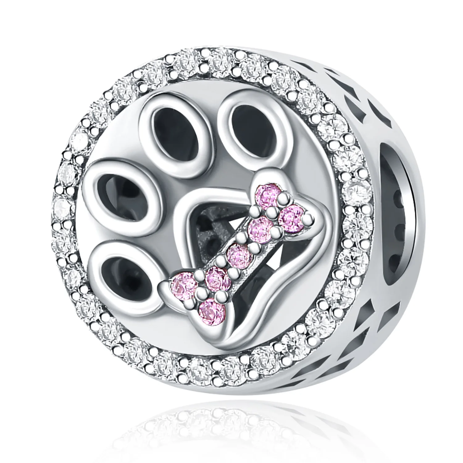 

Beads 925 Sterling Silver Charms Original Claw Prints Bones Beads Fit Bracelet Jewelry Diy Women Fine Gift Accessory