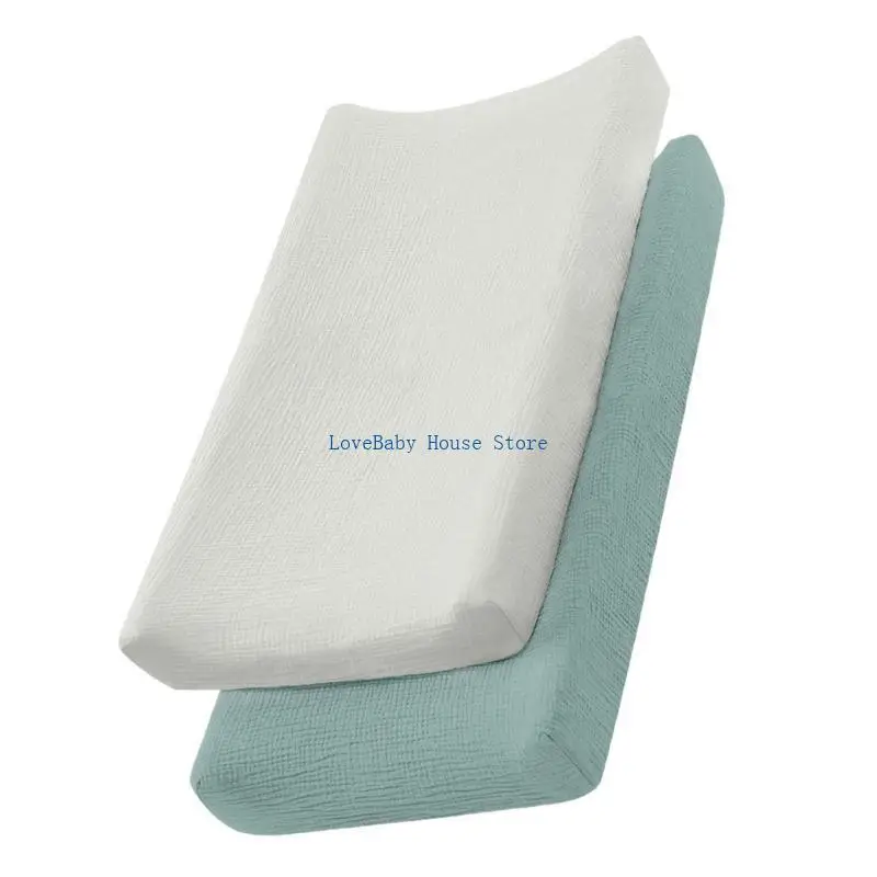 Bx0d 2pcs Baby Paider Maber Pad Roolves Mulareable Nappy Changer Cover Case Soft & Hethable Фото №4