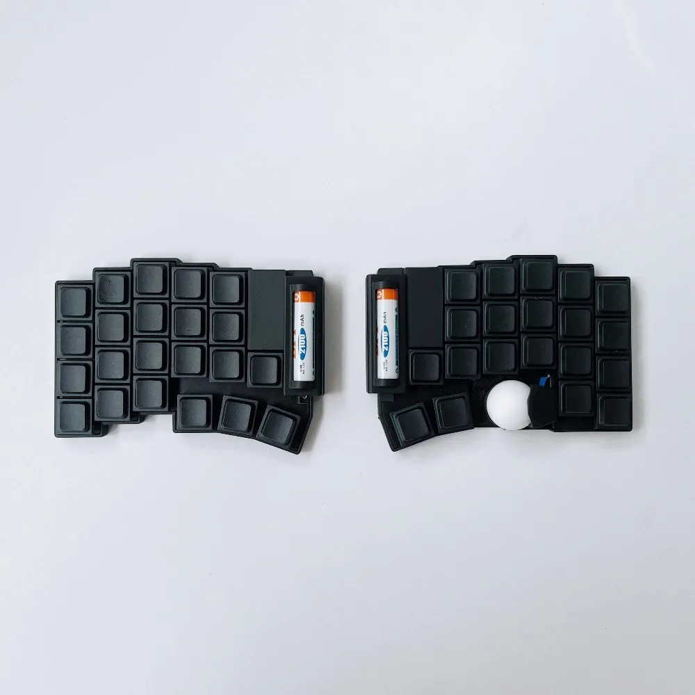 Voltbal 3x5 Trackball Split Keyboard Low Profile Kailh Choc V2 Wireless Hotswap Mechanical Keyboard AA Battery Game Accessories