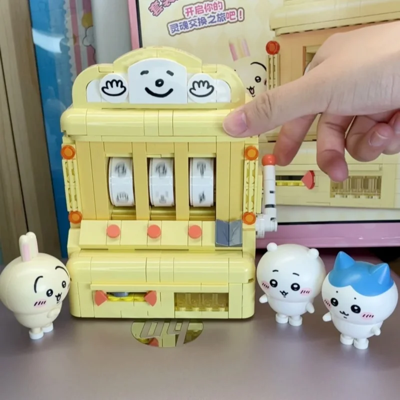 Keeppley Chiikawa Series Of Accessories Soul Exchange  Machine Usagi Hachiware Anime Peripheral Birthday Graduation Gift Toy