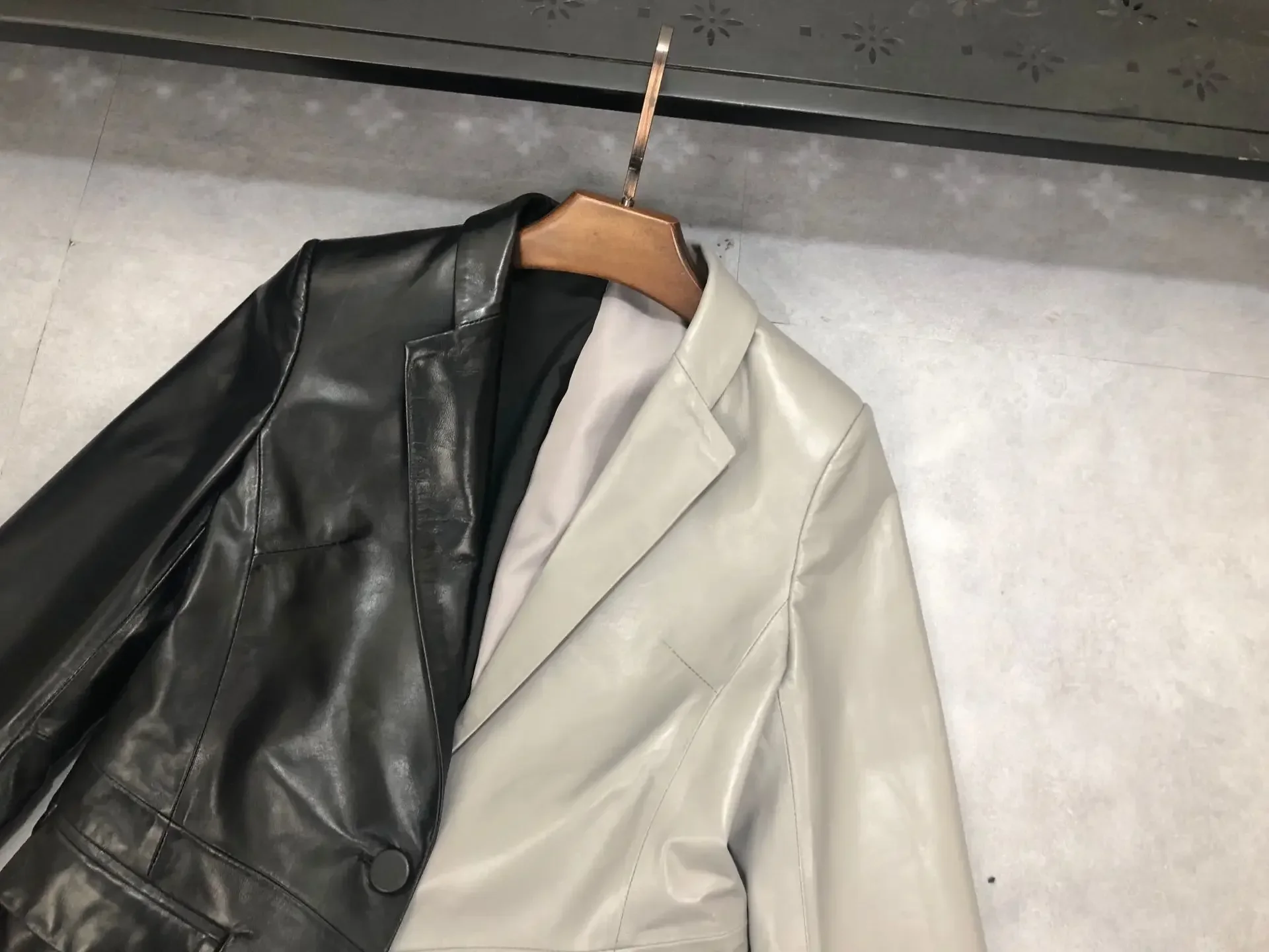 Echte Schapenvacht Leren Jassen Vrouwen Lente Herfst 2024 Echte Leren Jas Vrouwelijke Jurk Blazer Mujer Chaqueta Zjt2503