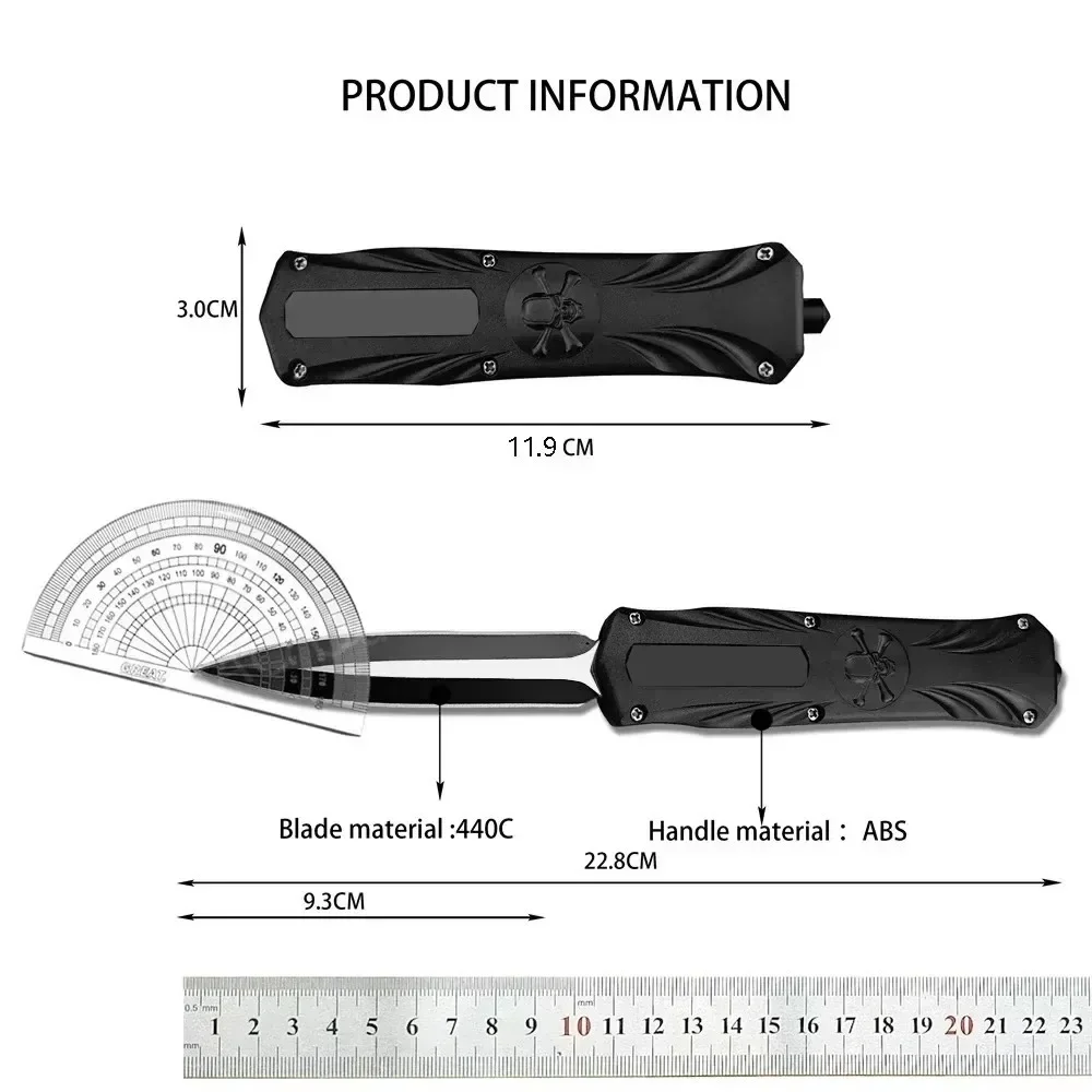 High Quality Pocket Knife Outdoor EDC Knives 440C Blade ABS Handle Men’s Gift Survival Camping Hiking Hunting Tools