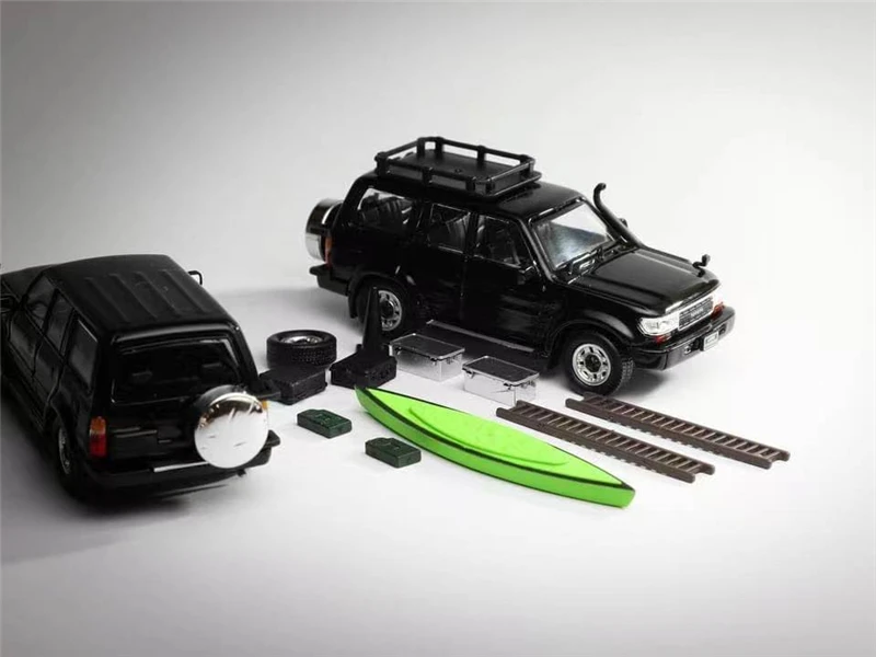 Master 1:64 Land Cruiser LC80 Black Diecast Model Car